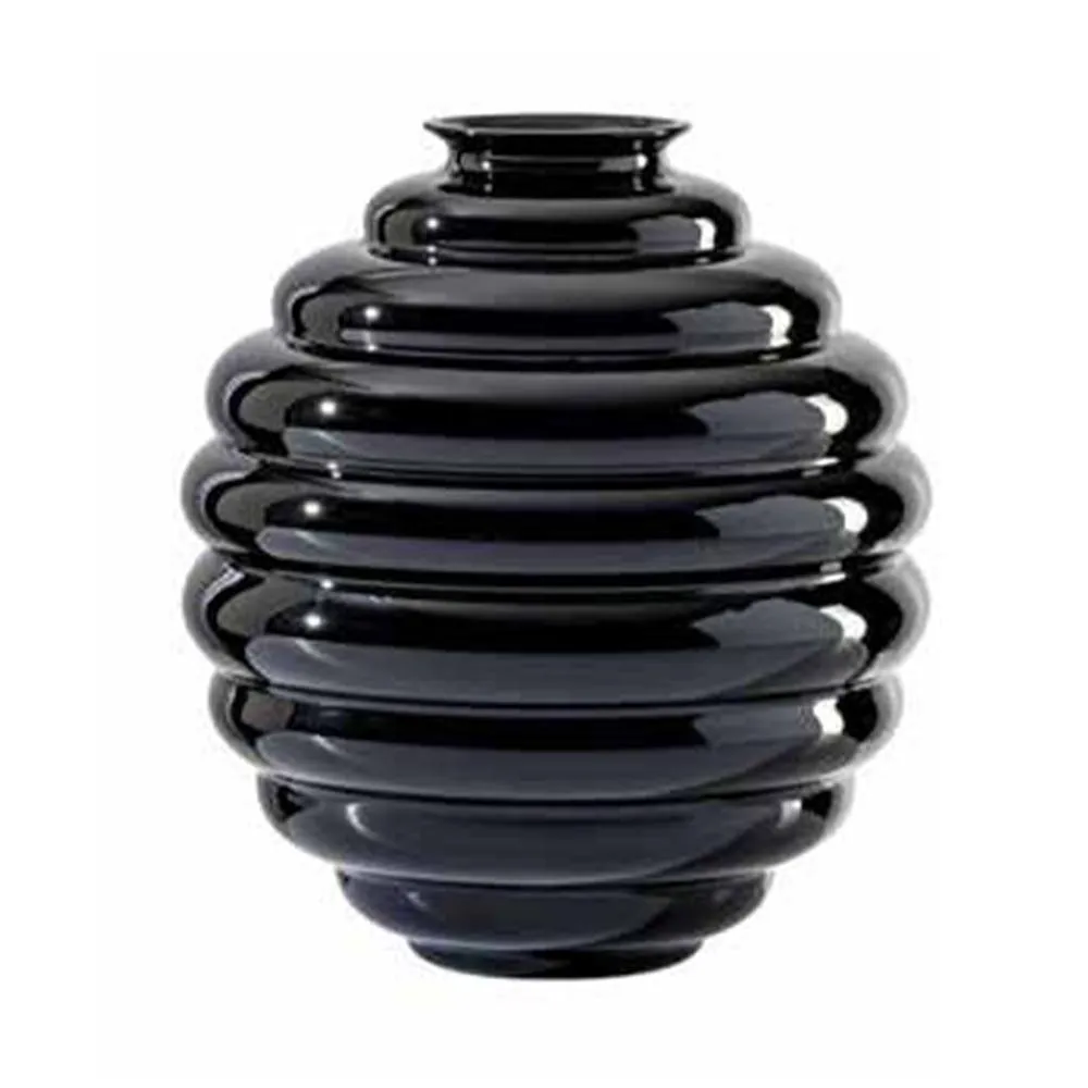 Vaso Venini Decò Nero Medio 24,5 cm 707.07