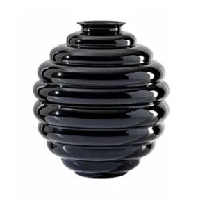 Vaso Venini Decò Nero Medio 24,5 cm 707.07